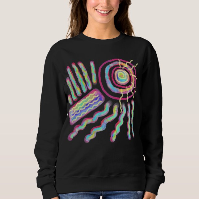 Originell Abstrakt Konst att Bära T Shirt (Framsida)