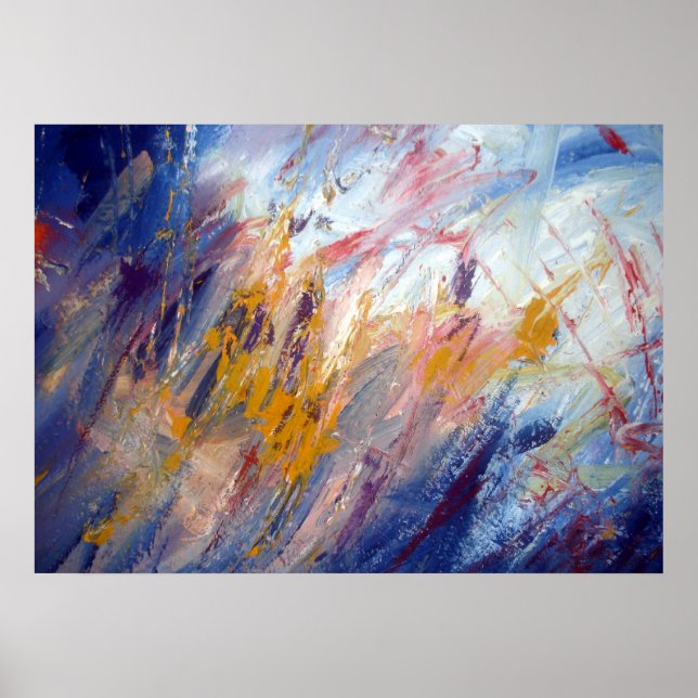 Originell Abstrakt Konst Poster (Framsidan)