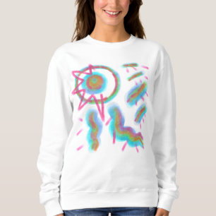 Originell Abstrakt Slitbar Konst T Shirt