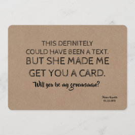 Originell Kreativ och Rolig BRUDGUMSVEN Inbjudningar