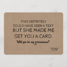 Originell och rolig BRUDGUMSVEN