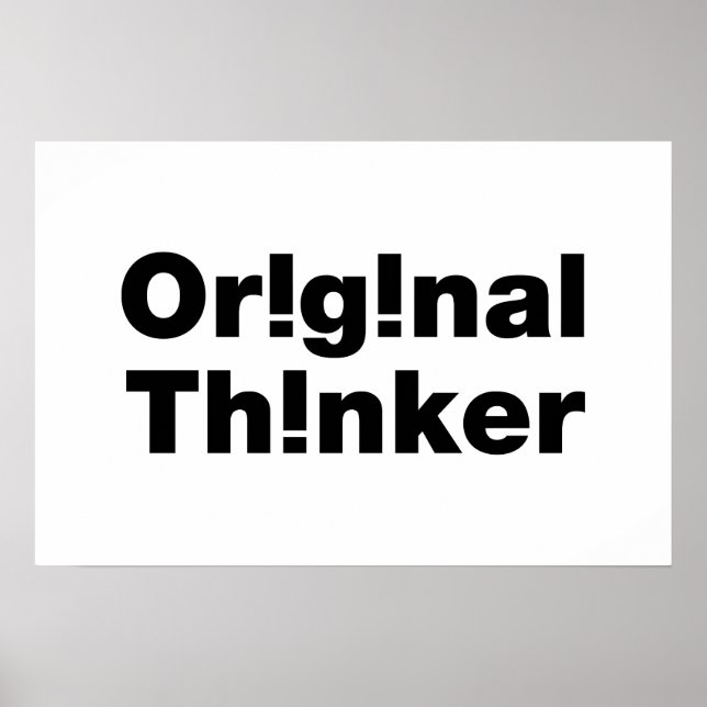 Originell Tänkare Poster (Framsidan)