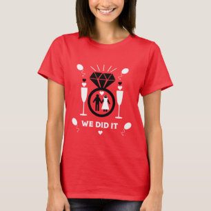 Originella roliga gratulationer för förlovning t shirt