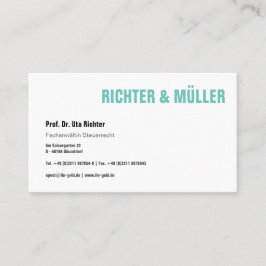 Originelle Visitenkarte Visitkort