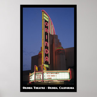 Orinda Theater 11 x 17 Poster