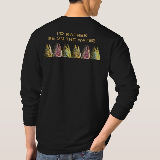 Öring av glasörs t-shirt (Baksida)