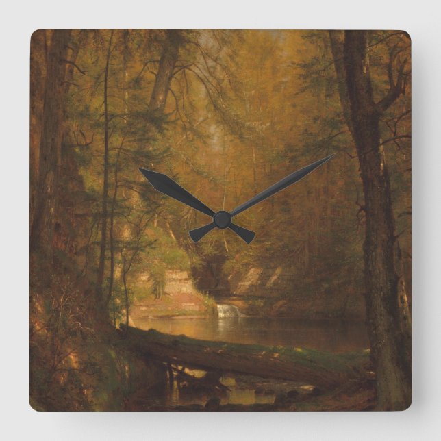 Öring Bassäng (1870) - Vägglås Fyrkantig Klocka (Framsida)