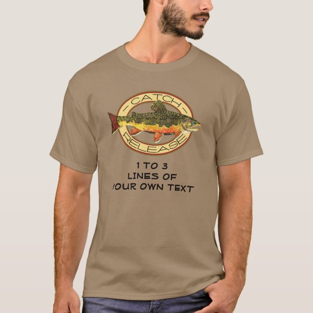 Öring Fiskare T-shirt (Framsida)