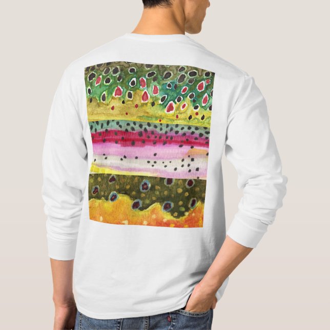 Öring Fiskare T Shirt (Baksida)