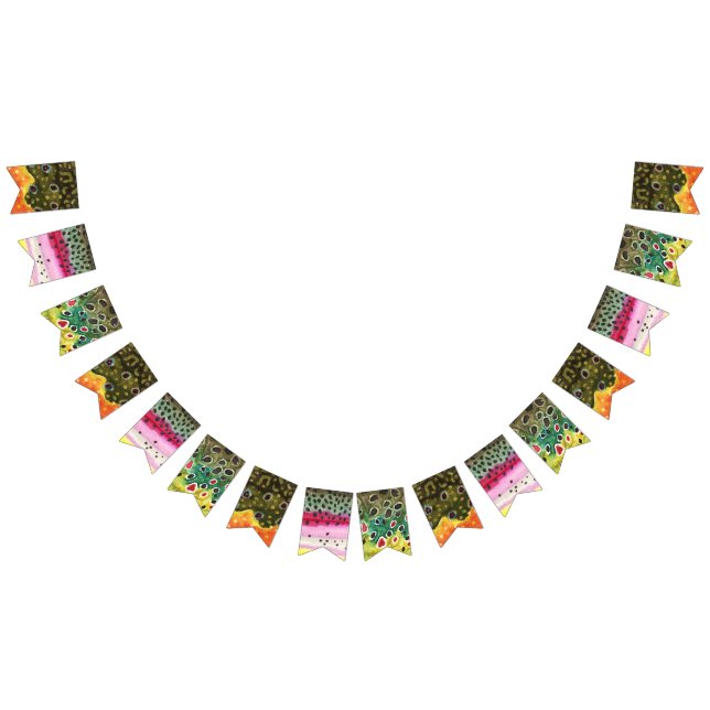 Öring Fiske efter Party Vimplar (Alla)