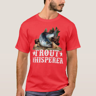 Öring Fiske Illustration Flygfiske Art T Shirt