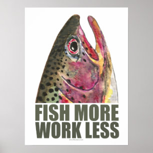 Öring Fiske mer Poster