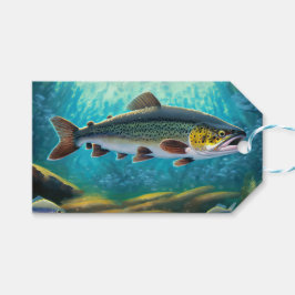 Öring Fiske Presentetikett