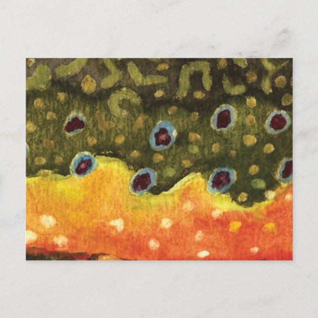 Öring Flugfiske Vykort (Framsida)