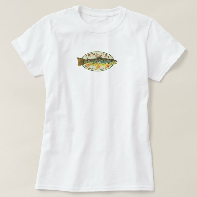 Öring, Flygfiske T-shirt (Design framsida)