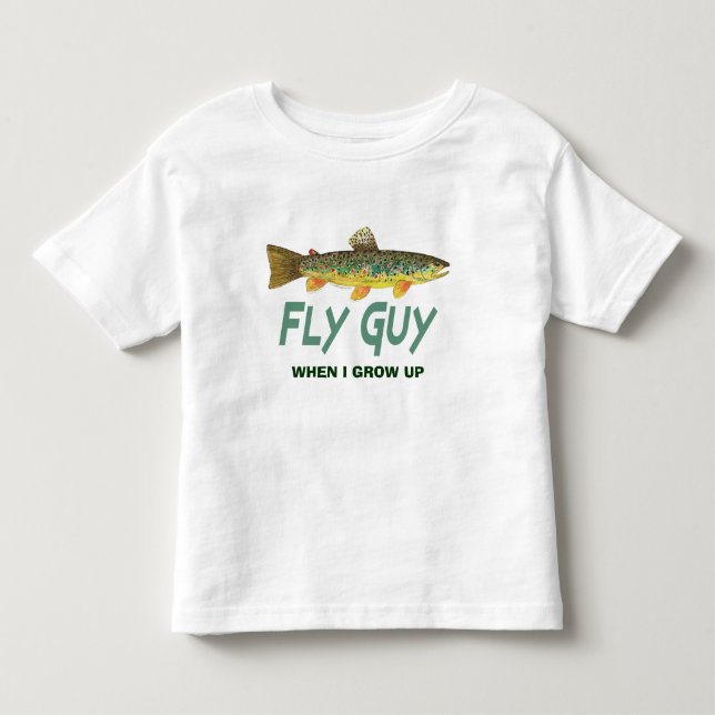 Öring, Flygfiske T Shirt (Framsida)