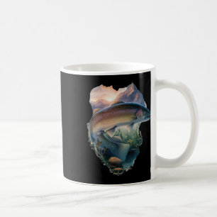 Öring Flygfisket Mountains Nature Fisherman Kaffemugg