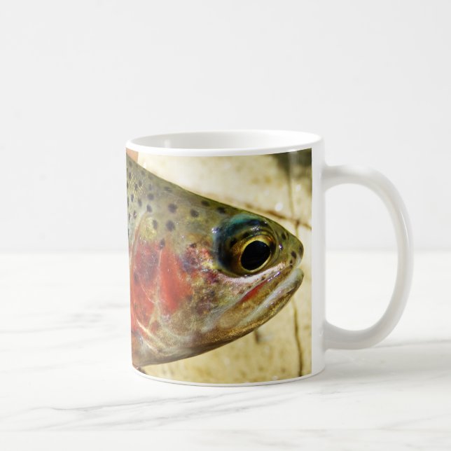 Öring i händerna kaffemugg (Höger)