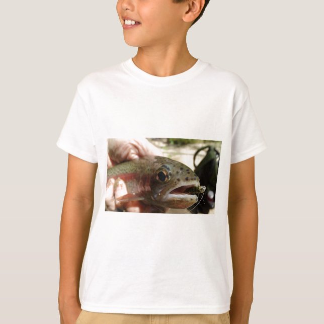 Öring i händerna t shirt (Framsida)