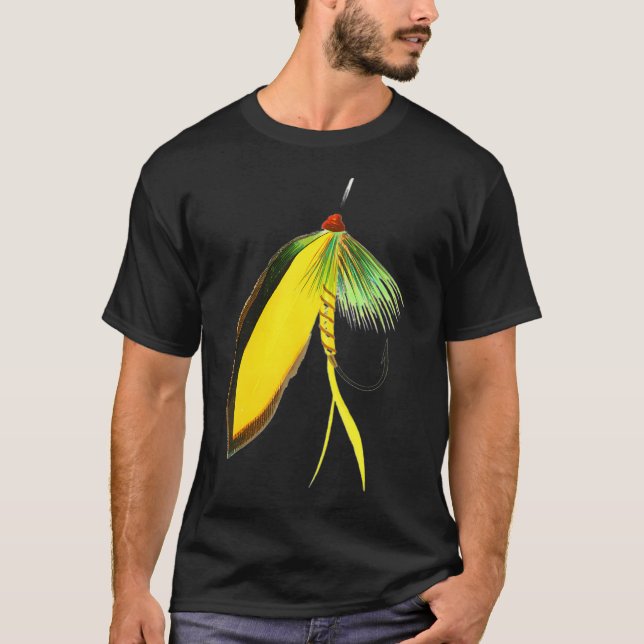 Öring och Abborre Fluga T Shirt (Framsida)