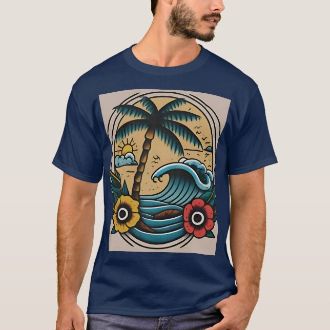 Öring: Sailor Jerry's Paradise Tee (Framsida)