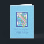 Öring till Big Brother Birthday Kort<br><div class="desc">Det här visemannakortet har en regnbåge som simmar upp i en frisk ström och säger: "Till mannen som lärde mig att fiska... "Du hjälpte mig att bete min krok, kasta min linje och lösa mina streck." Jag kärlek dig.Grattis på födelsedagen! Må du fånga den stora?" En del av min rutekortserie....</div>
