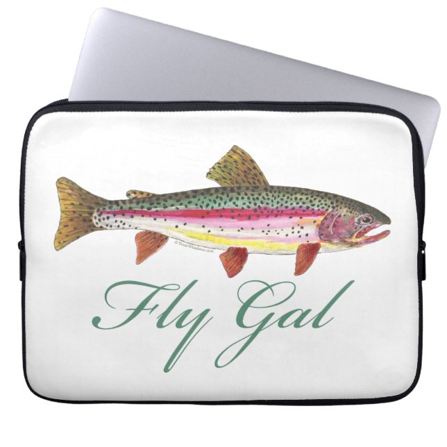 Öringflugfiske Laptop Fodral (Framsidan)