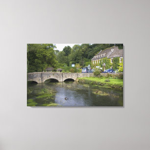 Öringström i byn Bibury, Canvastryck