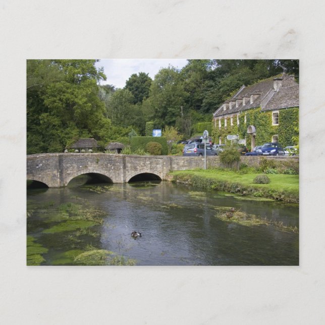 Öringström i byn Bibury, Vykort (Framsida)