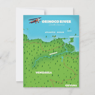 Orinoco Floden Sydamerika Karta