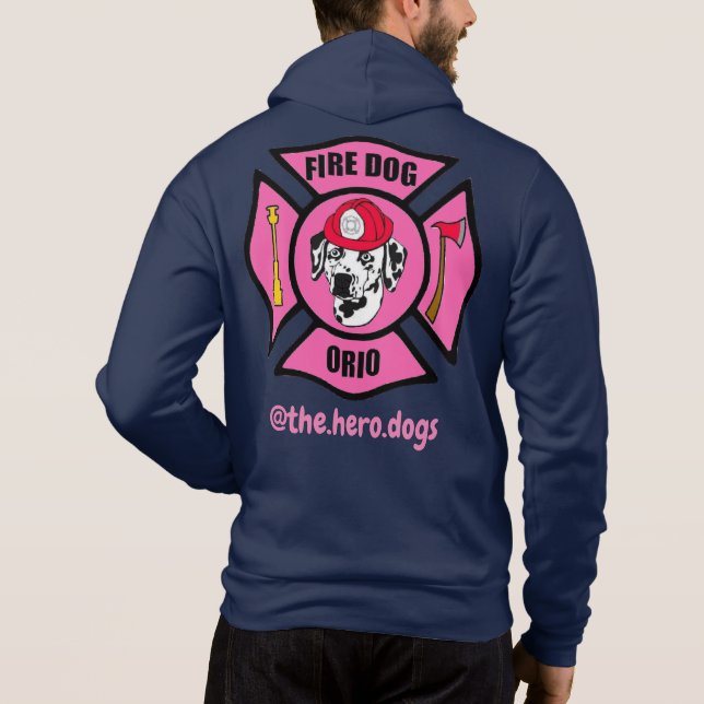 Orio Breast Cancer Zip uppåt T Shirt (Baksida)
