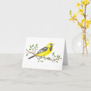 Oriole inspirational Note Card Kort