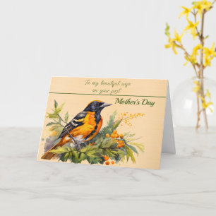 Oriole Kärlek från Make till frun vid Mors dag Kort