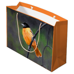 Oriole målning - original- fågelkonst