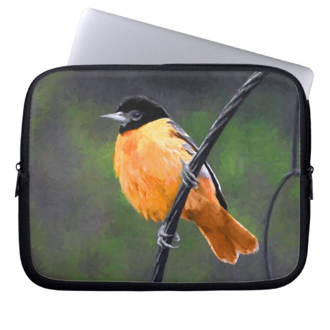 Oriole Painting - Original Bird Art Laptop Fodral (Framsidan)