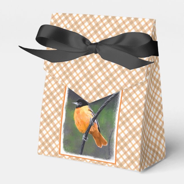 Oriole Painting - Original Bird Art Presentaskar (Framsidan Sidan)