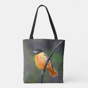 Oriole Painting - Original Bird Art Tygkasse
