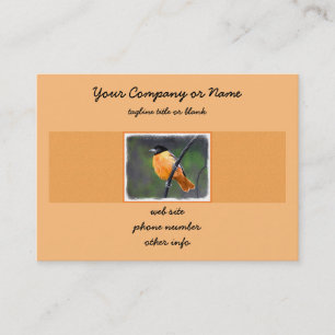 Oriole Painting - Original Bird Art Visitkort