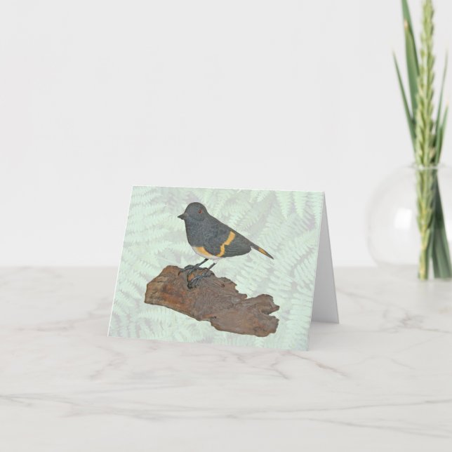 Oriole Woodcarving Note Card Kort (Framsida)