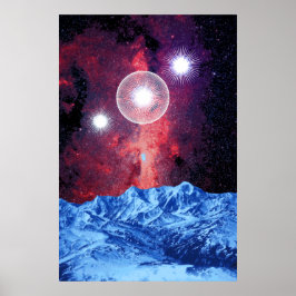 Orion Bälte Stars Galaxy Fantasy Poster