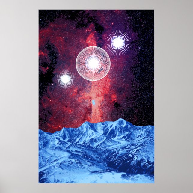Orion Bälte Stars Galaxy Fantasy Poster (Framsidan)
