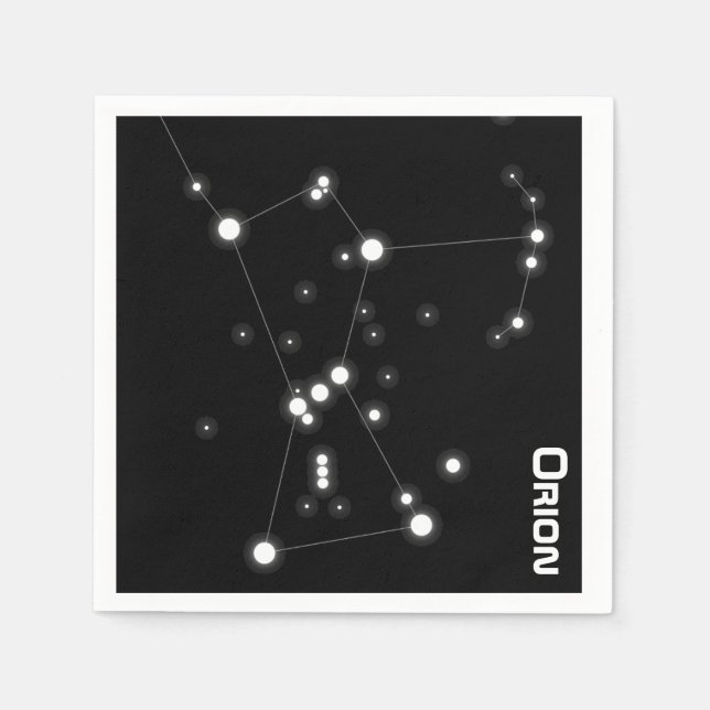 Orion Constellation Papper Napkins Pappersservett (Framsidan)