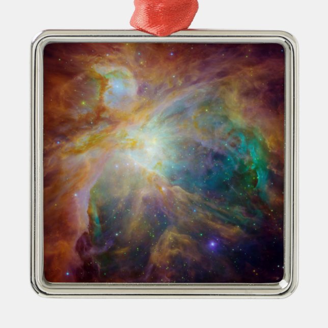 Orion i infrarött julgransprydnad metall (Framsidan)