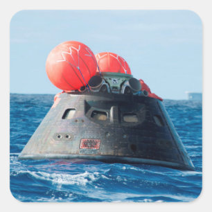 Orion Kapsel Rymd Ocean Recovery Fyrkantigt Klistermärke