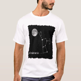 Orion konstellation med fullmånen t-shirt