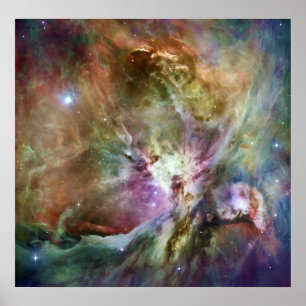 Orion Nebula Composition från Hubble and Spitzer Poster