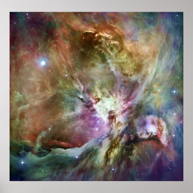 Orion Nebula Composition från Hubble and Spitzer Poster (Framsidan)