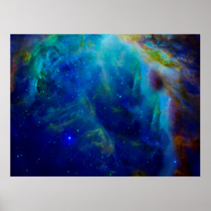 Orion Nebula cosmic galaxy space universum Poster