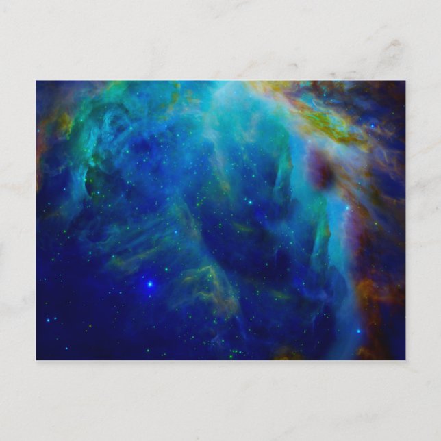Orion Nebula cosmic galaxy space universum Vykort (Framsida)
