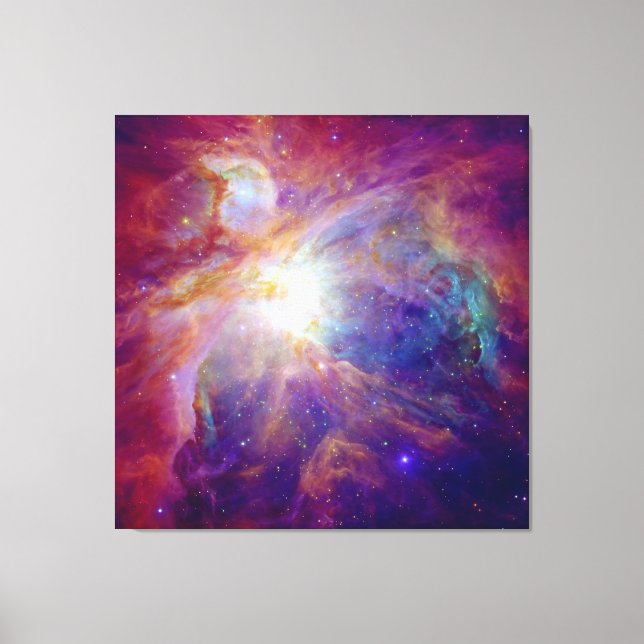 Orion Nebula Fuschia Rosa NASA Canvastryck (Framsida)